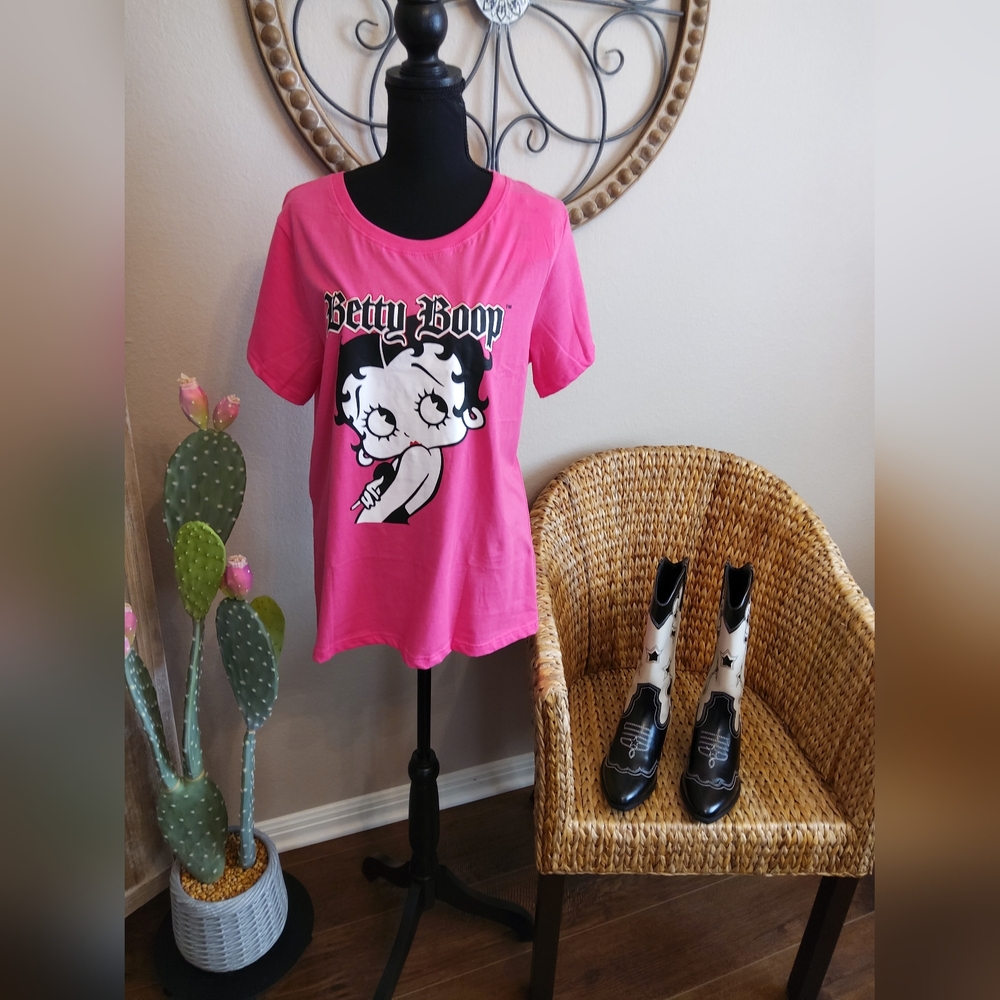 Betty Boop Pink Short Sleeve Tee